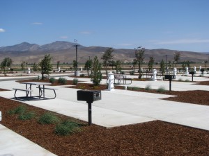 Individual Picnic table and BBQ Luxury Pull Thru RV Sites Patio Grass Yanks RV Resort Greenfield CA