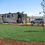 Standard Back In RV Sites Patio Grass Yanks RV Resort Greenfield CA