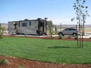 Standard Back In RV Sites Patio Grass Yanks RV Resort Greenfield CA
