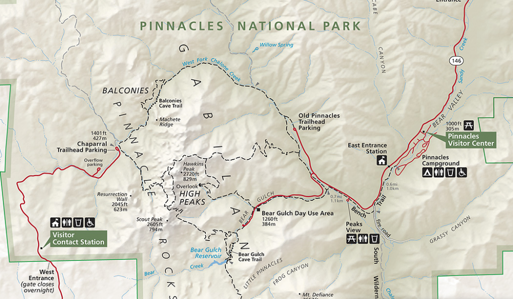 Pinnacles-Map