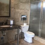 Tile showers and clean restrooms